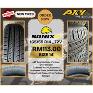 🔥165/55 R14 (NEW TYRE)  ORIGINAL TYRE IMPORT | Tayar Baru Berkualiti, Tebal & Cantik | 100%