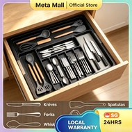 [SG] Extendable Cutlery Drawer Organizer Tray for Kitchen Knives Forks Spoons Utensil Silverware Sto