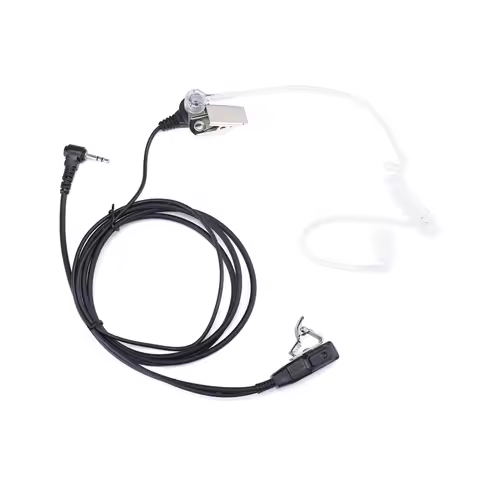 1pin 2.5mm FBI Covert Acoustic Tube Earpiece Headset for Motorola Radio XT180 TKLR T92 H2O T82 T80 T