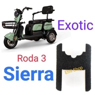 Jovix Alas kaki karpet sepeda motor listrik roda 3 Exotic Sierra roda