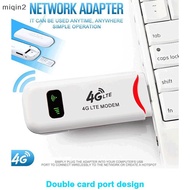 [miqin] 4G LTE Wireless Router USB Dongle 150Mbps Modem Mobile Broadband Sim Card Wireless WiFi Adapter 4G Router Home Office [SG]