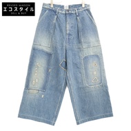 KAPITAL [สภาพดีเยี่ยม] K2504LP182 กางเกงยีนส์ 14oz Fatigue Buggy Pants ไซส์ 3 [สินค้ามือสอง]