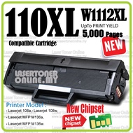 2x Compatible to HP W1112A  W1112X W1110A Laser Toner For HP Laserjet 108 108A 108w HP 136 MFP 136a 