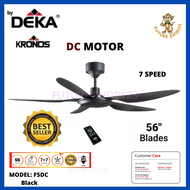 [FREE SHIPPING] DEKA KRONOS F5DC Remote Control Decorative 56" Ceiling Fan 7speed DC Inverter Dc mot