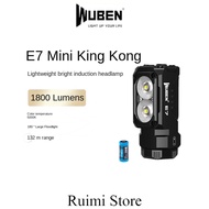 Wuben E7 Flashlight Headlamp 1800 Lumens Magnetic Base Compact