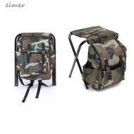 ELMER Mountaineering Bag Chair, Large Capacity High Load-bearing Mountaineering Backpack Chair, Portable Sturdy Foldable Wear-resistant Foldable Fishing Stool Outdoor