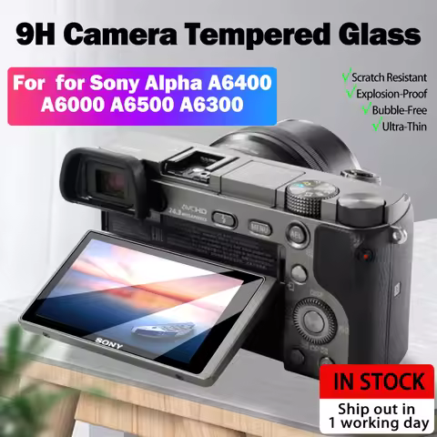 A6700 A6400 A6500 A6600 Camera Screen Protector 9H Hardness Tempered Glass for Sony Alpha 6400 A6000