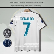 1718 Jersey Home 2 Away Robben Zema Ramos Bell Short Sleeve Long Sleeve Retro Football Jerseyabc13.m