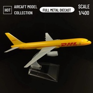 Scale 1:400 Metal Aircraft Replica DHL Boeing 757 Airplane Diecast Model Plane Aeroplane Home Office