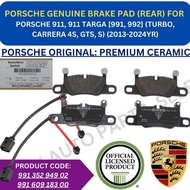 PORSCHE ORIGINAL DISC BRAKE PAD (REAR) FOR PORSCHE 911, 911 TARGA [991, 992] (TURBO, CARRERA 4S, GTS