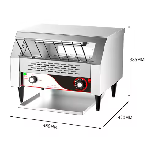 Electric Automatic Chain Toaster Crawler Bread Machine Commercial Toast Oven Automatic Conveyor Toas