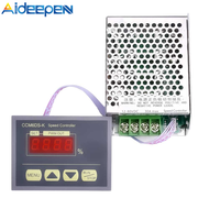 Aideepen DC มอเตอร์ควบคุมความเร็ว12-80โวลต์ DC 30A PWM มอเตอร์โมดูลควบคุมความเร็วที่มีจอแสดงผลดิจิตอ