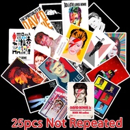 25pcs DAVID BOWIE Vinyl Decal graffiti STICKERS bomb for laptop, fridge, luggage & etc