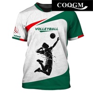 2024 Reka Bentuk Segar Sublimasi Penuh Bola Voli Jersey Nama Tersuai Baju T-Shirt Lelaki Malaysia Pa