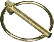 DOUBLE HH 81922 Category 1 Yellow Zinc Plated Lynch Pin, 1/4"