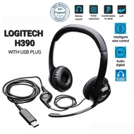 Logitech Headset H390 Headset USB Wired PC/Laptop Headphone Surround Sound with Noise-Cancelling Mic