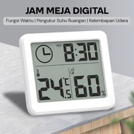 JGD Jam Digital Meja Dinding Thermometer Hygrometer Sensor - ZL20 - White