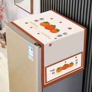 【ks1491.my】 现货 Ready Stock冰箱防尘盖布防尘罩微波炉单开门双开门冰箱罩盖巾洗衣机防尘布      Refrigerator dust cove 【0904v7PzZhEx5】