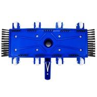 Swimming Pool Vacuum Head Swimming Pool Suction Head with Side Brush Wheel Wall Floor Fish Pond Swim