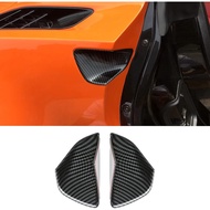 for Corvette C7 Carbon Fiber Look Door Handle Trim Accessories for 2014-2019 Chevrolet Corvette C7
