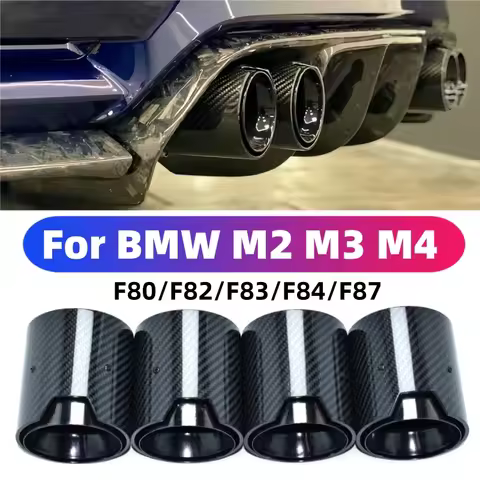 For BMW Carbon Fiber Exhaust Pipe M2 M3 M4 Muffler F80 F82 F83 F84 F87 Exhaust Tip Nozzle MPerforman