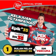 TUNE TALK EPIK+ 5G  PREPAID SIM PACK