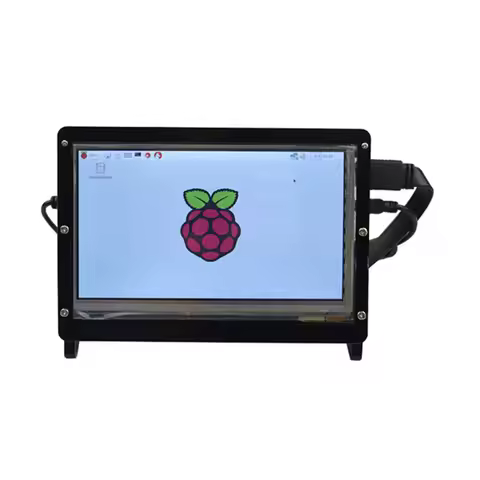 7 Inch Display Monitor LCD Case Support Holder for Raspberry Pi 2/3 Acrylic Housing Bracket LCD Blac