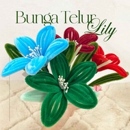 30pcs Velvet Lily Egg Flowers READY COLORFUL/S