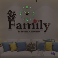 DIY Wall clock Luminous free living room home living room decoration fashion clock Luminous Wall clo