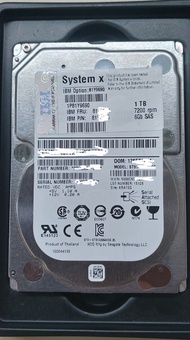 IBM Server System x 1TB 7200rpm SAS 2.5IN 硬碟