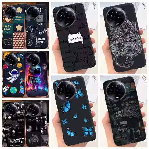 For Realme 11x Case Realme 11 5G Taiwan Cover Soft Silicone Bumper Protective Luxury Print Back Case