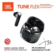SG Ready Stock JBL TUNE FLEX Small Crystal Bean Real Wireless Bluetooth Earphone in-Ear Translucent Sports Headset Appli