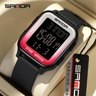 SANDA 6211/in stock Waterproof LED Digital Military Men Watch Fashion LED Digital Multifunctional Wa