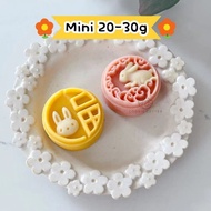 Rabbit Mooncake Mould 25g 20g 30g Mini Moon Cake Mold Plastic Small Chinese New Year Mid Autumn Fest