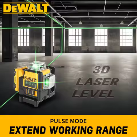 2025 Dewalt DW089LG 12 Wire 3-sided 360 Degree Vertical 12V Lithium Battery Laser Level
