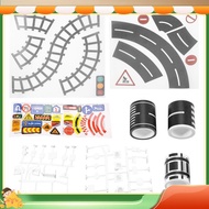 ethePlay Road Tape for Toy Cars and Trains 3 Rolls 4.8cmx5m Straight Curve Track Traffic Signs - Kid