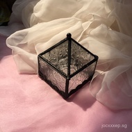 Manufacturer Wholesale Jewelry Box Ring Box Begonia Flower Glass Box Glass Storage Box Mixed Batch O