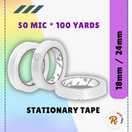 18mm / 24mm x 100Y OPP Cellophane Tape Packing Tape Stationary Tape Selotape