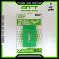 MADWORKS 0.2mm LINE ENGRAVER LIGHT CHISEL (Gunpla Airbrush Model Kit Tools Resin Statue Panel Line S
