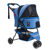 Dog Stroller Portable Foldable Pet Stroller Cat Teddy Portable Large Capacity Stroller Small and Medium-Sized Dogs Strol