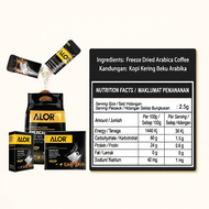 ALOR Kopi Arabika Amerikano Kering Beku /Alor Americano Freeze Dried Arabica Coffee- Pure coffee/No 