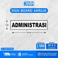 Acrylic SIGN BOARD Graph & K3 - 20 X 5b Administration