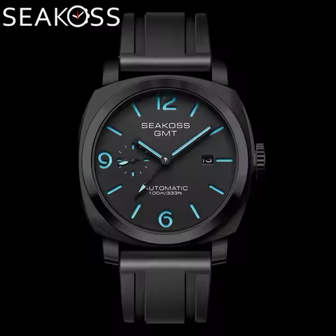 SEAKOSS 10ATM Men's GMT Diving Automatic Mechanical Watch Original ST2557 Movement 1963 316L Super L