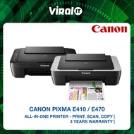 CANON PIXMA E410 / E470 ALL IN ONE INKJET PRINTER PRINT / SCAN / COPY / WIFI