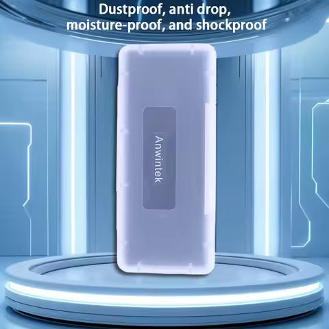 6 in 1 Transparent Mini SD Memory Cards Protective Case Waterproof Plastic SD Card Holder EVA Foam A