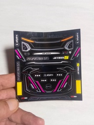 Stiker Lampu bus Jb5 / Stiker Headlamp Jb5 / Stiker Miniatur Bus jb5