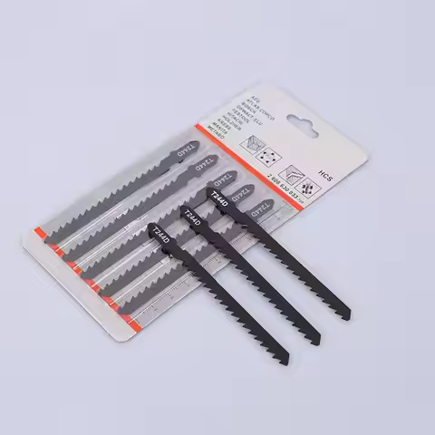 Newly Upgraded 5 High Carbon Steel T244D 4mm Hardwood Curve Cutting Jig Saw Blades