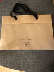 Porter paper bag 紙袋 禮物袋 1個 (尺寸 : 22cm L x 15cm H x 6cm W)