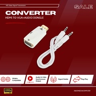 HDMI To VGA Converter + Audio Dongle Adapter HDMI To VGA Dongle HDMI To VGA + Audio