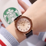 นาฬิกาผู้หญิงคริสตัลเพชรหน้าปัดใหญ่แฟชั่นสเกลโรมัน JULIUS แบรนด์เกาหลีของแท้นาฬิกาวินเทจนาฬิกาผู้หญิง